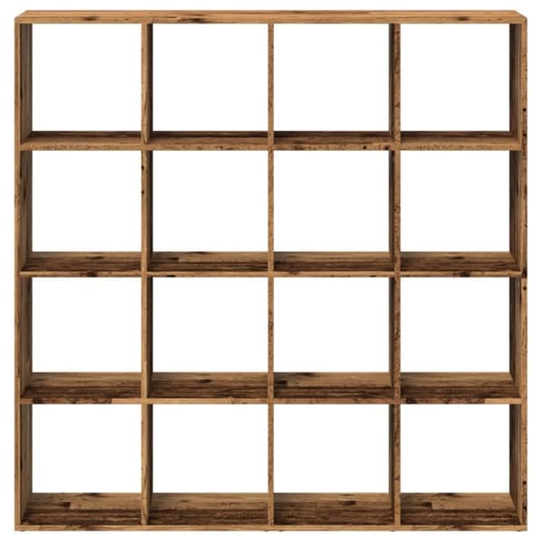 vidaXL Kirjahylly vanha puu 137,5x29x137,5 cm tekninen puu