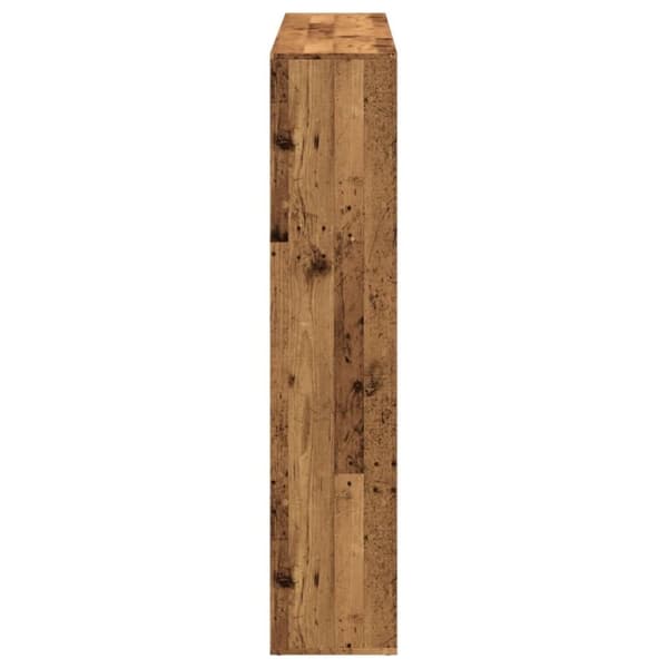 vidaXL Kirjahylly vanha puu 137,5x29x137,5 cm tekninen puu