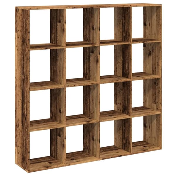 vidaXL Kirjahylly vanha puu 137,5x29x137,5 cm tekninen puu