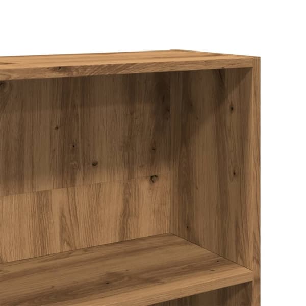 vidaXL bogreol 80x30x189 cm konstrueret træ egetræslook