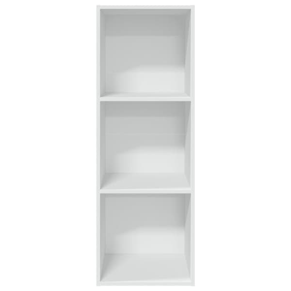 vidaXL bogreol 40x30x114 cm konstrueret træ hvid