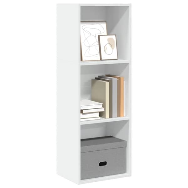 vidaXL bogreol 40x30x114 cm konstrueret træ hvid
