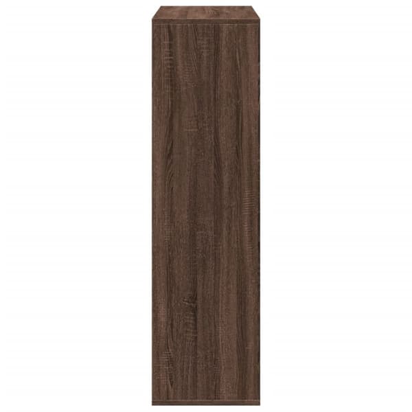 vidaXL bogreol/rumdeler 69,5x29x103,5 cm konstrueret træ brun egetræ