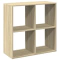 Miniatyrbillede 8 af 11: vidaXL bogreol/rumdeler 69,5x29x69,5 cm konstrueret træ sonoma-eg