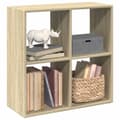 Miniatyrbillede 2 af 11: vidaXL bogreol/rumdeler 69,5x29x69,5 cm konstrueret træ sonoma-eg