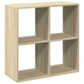 Miniatyrbillede 1 af 11: vidaXL bogreol/rumdeler 69,5x29x69,5 cm konstrueret træ sonoma-eg