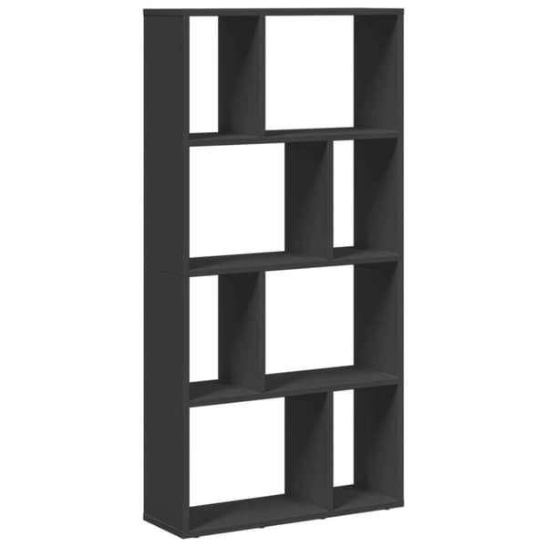 vidaXL Bokhylla svart 60x20x120 cm konstruerat trä