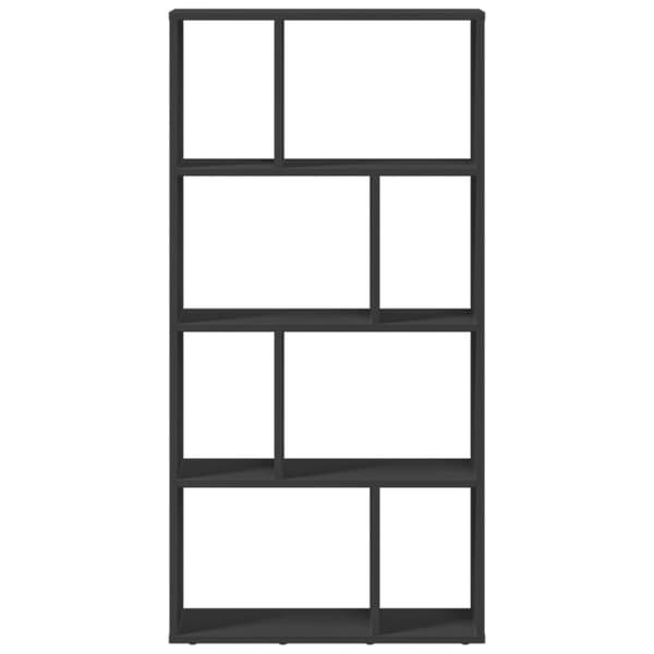 vidaXL Bokhylla svart 60x20x120 cm konstruerat trä