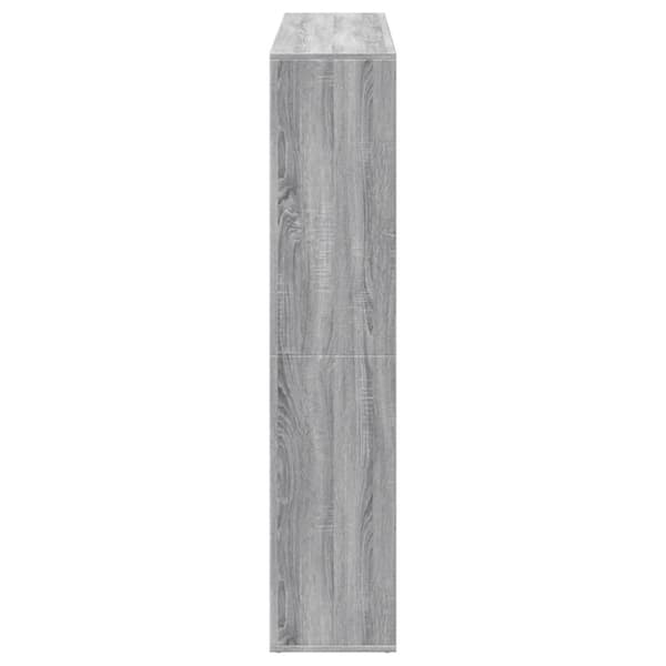 vidaXL Kirjahylly harmaa Sonoma 137,5x29x137,5 cm tekninen puu