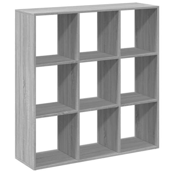 vidaXL bogreol/rumdeler 102x29x103,5 cm konstrueret træ grå sonoma-eg