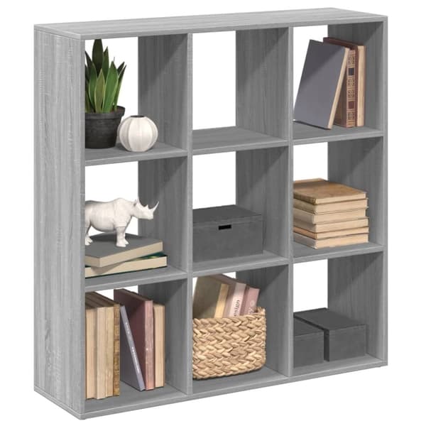 vidaXL bogreol/rumdeler 102x29x103,5 cm konstrueret træ grå sonoma-eg