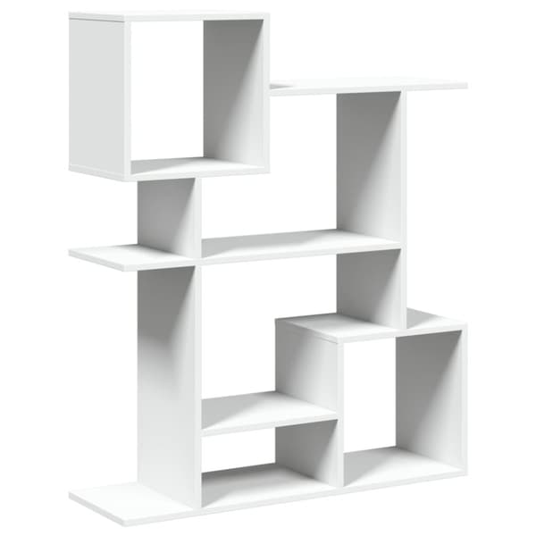 vidaXL Romdeler bokhylle hvit 92x29x112 cm konstruert tre