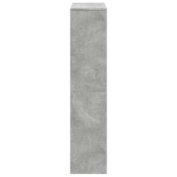 vidaXL bogreol/rumdeler 131,5x29x131,5 cm konstrueret træ betongrå