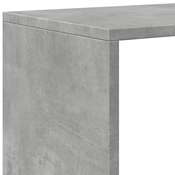 vidaXL bogreol/rumdeler 131,5x29x131,5 cm konstrueret træ betongrå