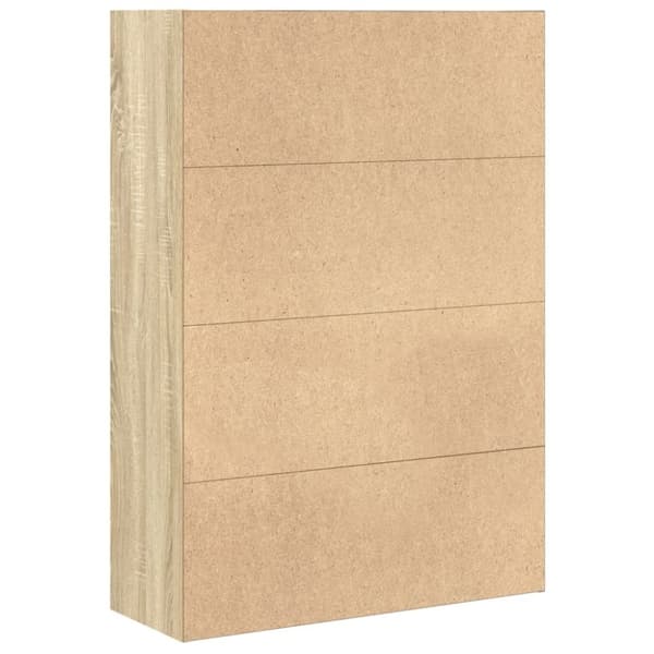 vidaXL bogreol 80x30x114 cm konstrueret træ sonoma-eg