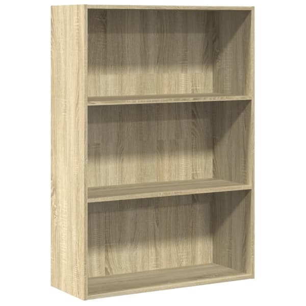 vidaXL bogreol 80x30x114 cm konstrueret træ sonoma-eg