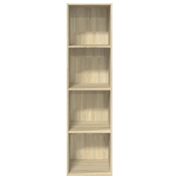 vidaXL Bokhylle sonoma eik 40x30x152 cm konstruert tre