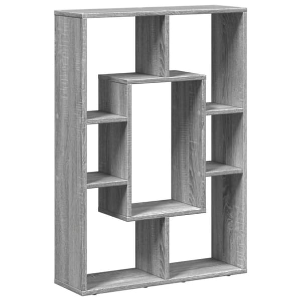vidaXL bogreol 63x20x90 cm konstrueret træ grå sonoma-eg