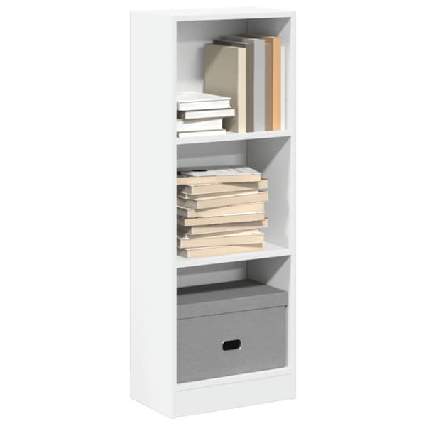 vidaXL bogreol 40x24x109 cm konstrueret træ hvid