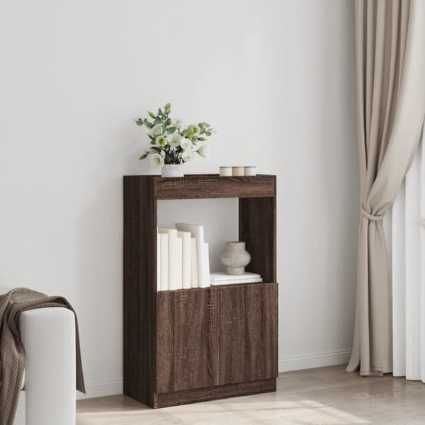 vidaXL Highboard brun eik 63x33x100 cm konstruert tre