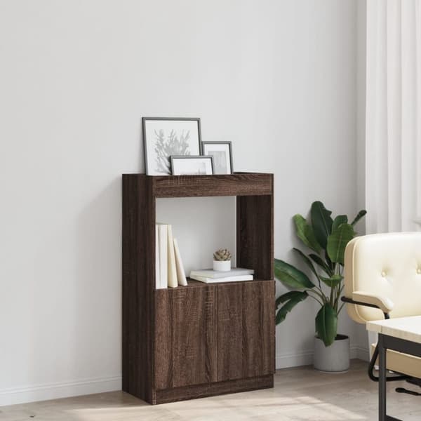vidaXL Highboard brun eik 63x33x100 cm konstruert tre