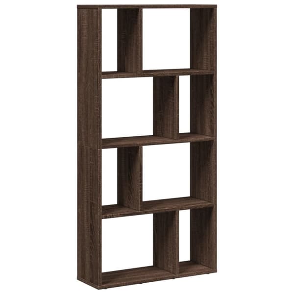 vidaXL bogreol 60x20x120 cm konstrueret træ brun egetræsfarve