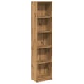 Pikkukuva 1 / 11: vidaXL Kirjahylly artesaani tammi 40x24x176 cm tekninen puu