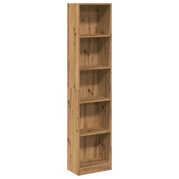 vidaXL Kirjahylly artesaani tammi 40x24x176 cm tekninen puu