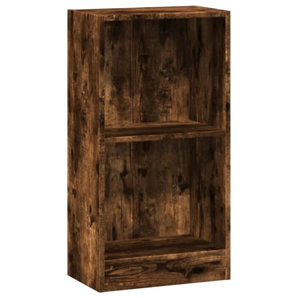 vidaXL bogreol 40x24x76 cm konstrueret træ røget egetræsfarve
