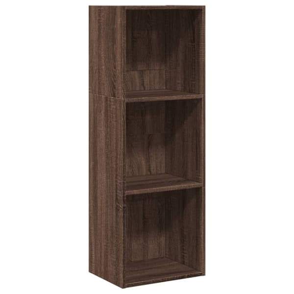 vidaXL Bokhylle brun eik 40x30x114 cm konstruert tre