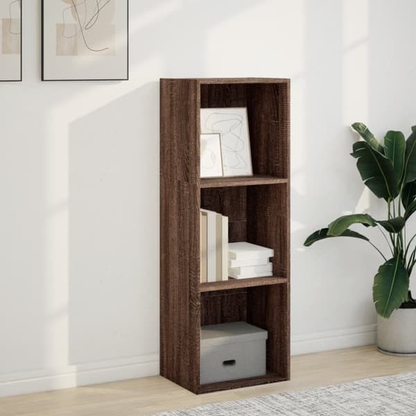 vidaXL Bokhylle brun eik 40x30x114 cm konstruert tre