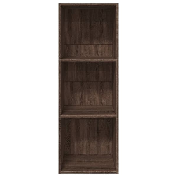 vidaXL Bokhylle brun eik 40x30x114 cm konstruert tre