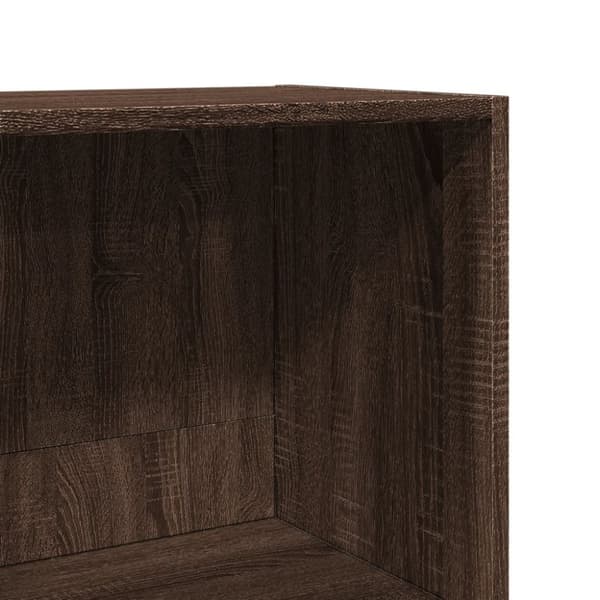 vidaXL Bokhylle brun eik 40x30x114 cm konstruert tre