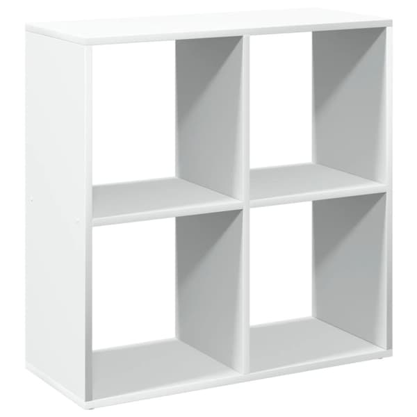 vidaXL Romdeler bokhylle hvit 69,5x29x69,5 cm konstruert tre