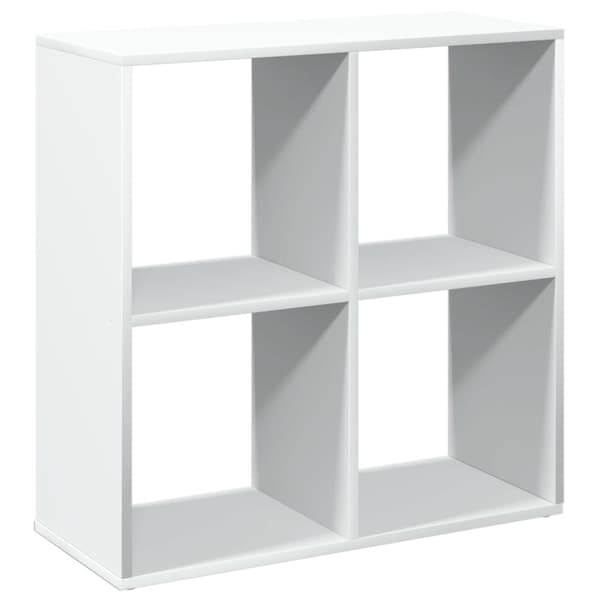 vidaXL Romdeler bokhylle hvit 69,5x29x69,5 cm konstruert tre