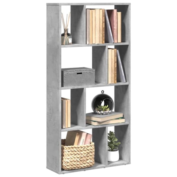 vidaXL bogreol 60x20x120 cm konstrueret træ betongrå