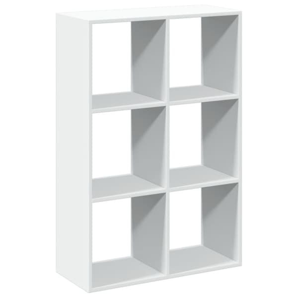 vidaXL bogreol/rumdeler 69,5x29x103,5 cm konstrueret træ hvid