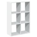 Miniatyrbillede 3 af 11: vidaXL bogreol/rumdeler 69,5x29x103,5 cm konstrueret træ hvid