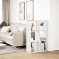 Miniatyrbillede 5 af 11: vidaXL bogreol/rumdeler 69,5x29x103,5 cm konstrueret træ hvid