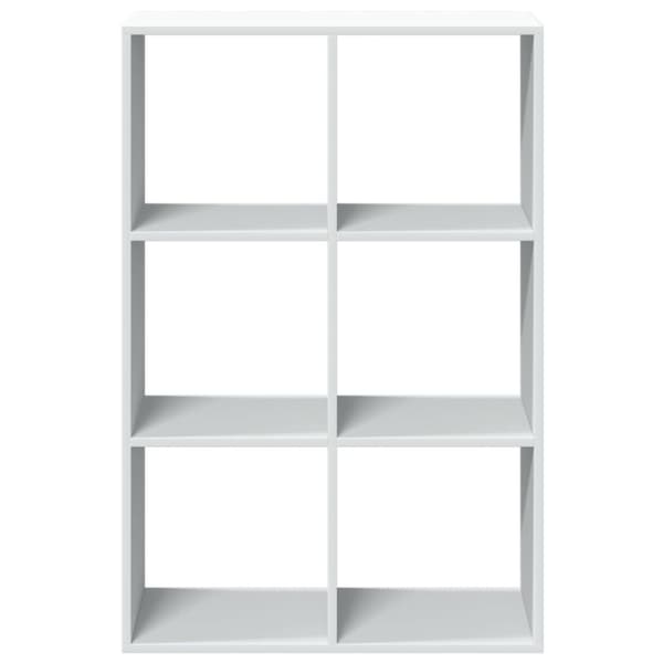 vidaXL bogreol/rumdeler 69,5x29x103,5 cm konstrueret træ hvid