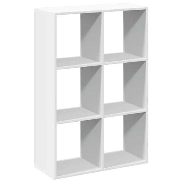 vidaXL bogreol/rumdeler 69,5x29x103,5 cm konstrueret træ hvid