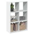 Miniatyrbillede 2 af 11: vidaXL bogreol/rumdeler 69,5x29x103,5 cm konstrueret træ hvid