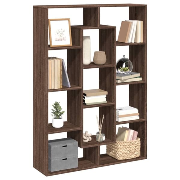 vidaXL bogreol 102x29x143 cm konstrueret træ brun egetræ