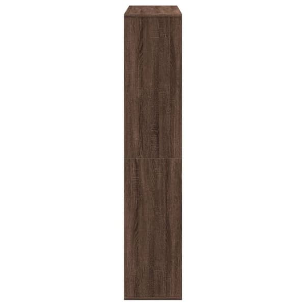 vidaXL bogreol 102x29x143 cm konstrueret træ brun egetræ