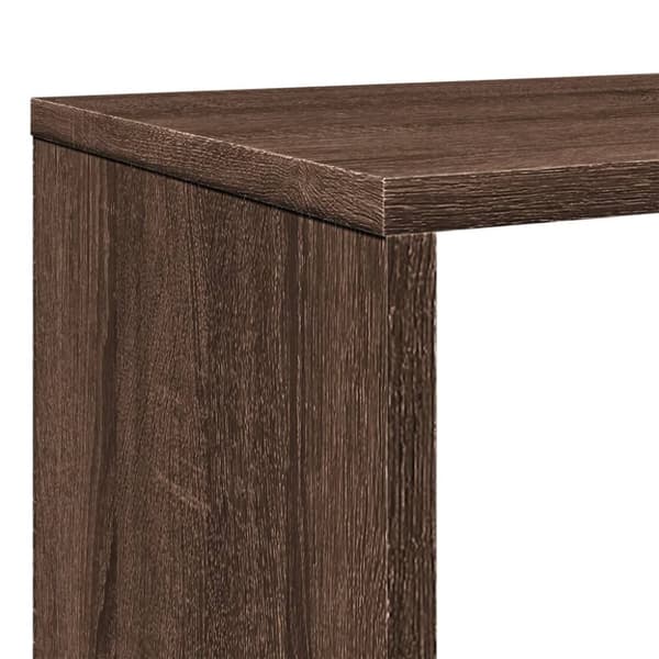 vidaXL bogreol 102x29x143 cm konstrueret træ brun egetræ