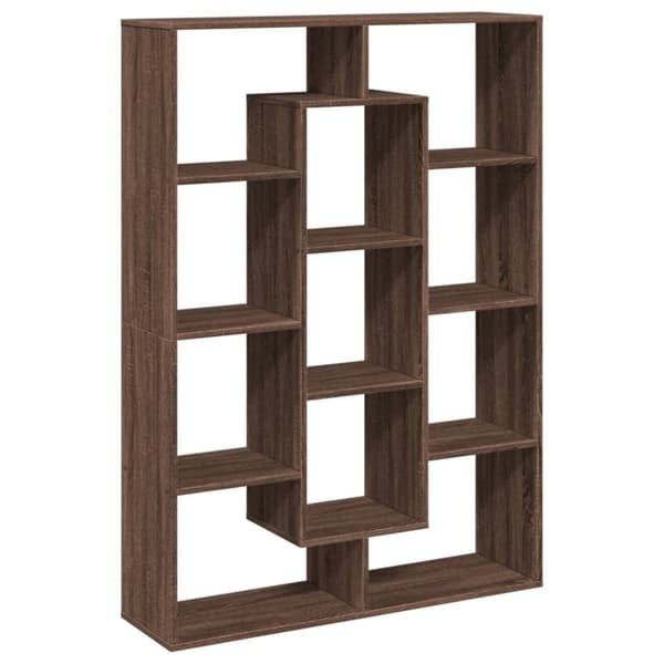 vidaXL bogreol 102x29x143 cm konstrueret træ brun egetræ