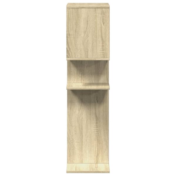 vidaXL Huoneenjakaja/kirjahylly Sonoma-tammi 92x29x112 cm tekninen puu