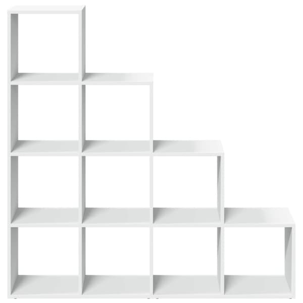 vidaXL Bokhylla/Rumsavdelare 4 hyllor 131,5x29x131,5cm konstruerat trä
