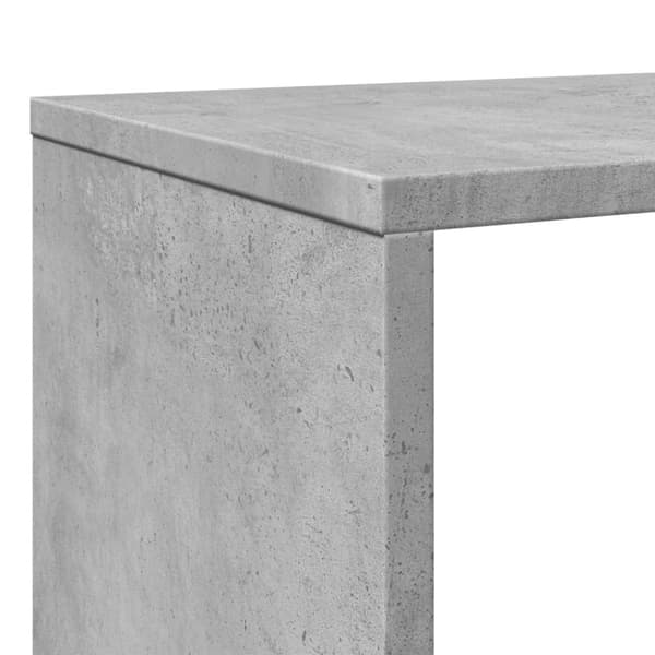 vidaXL Bokhylle betonggrå 102x29x143 cm konstruert tre