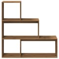 Miniatyrbilde 6 av 11: vidaXL Bokhylle 3 etasjer artisan eik 123x29x123 cm konstruert tre